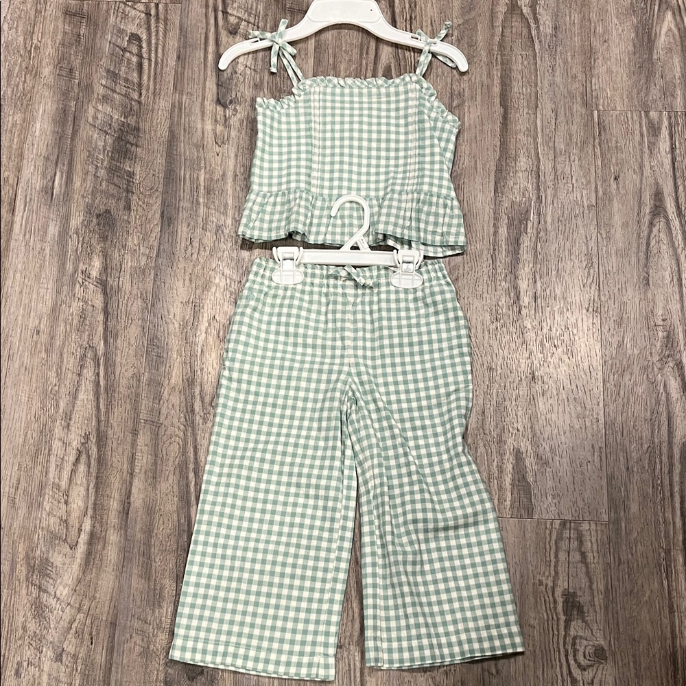 Polo by Ralph Lauren Green Checkered Kids Bottoms Set